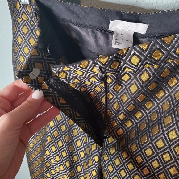 NWT H&M gold diamond pants size 12 - Picture 5 of 12
